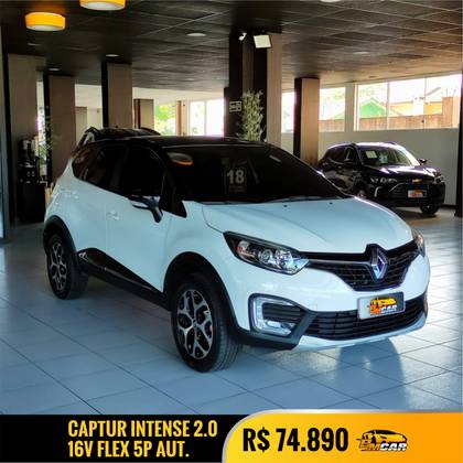 RENAULT CAPTUR 2.0 16V HI-FLEX INTENSE AUTOMÁTICO RENAULT CAPTUR 2.0 16V HI-FLEX INTENSE AUTOMÁTICO